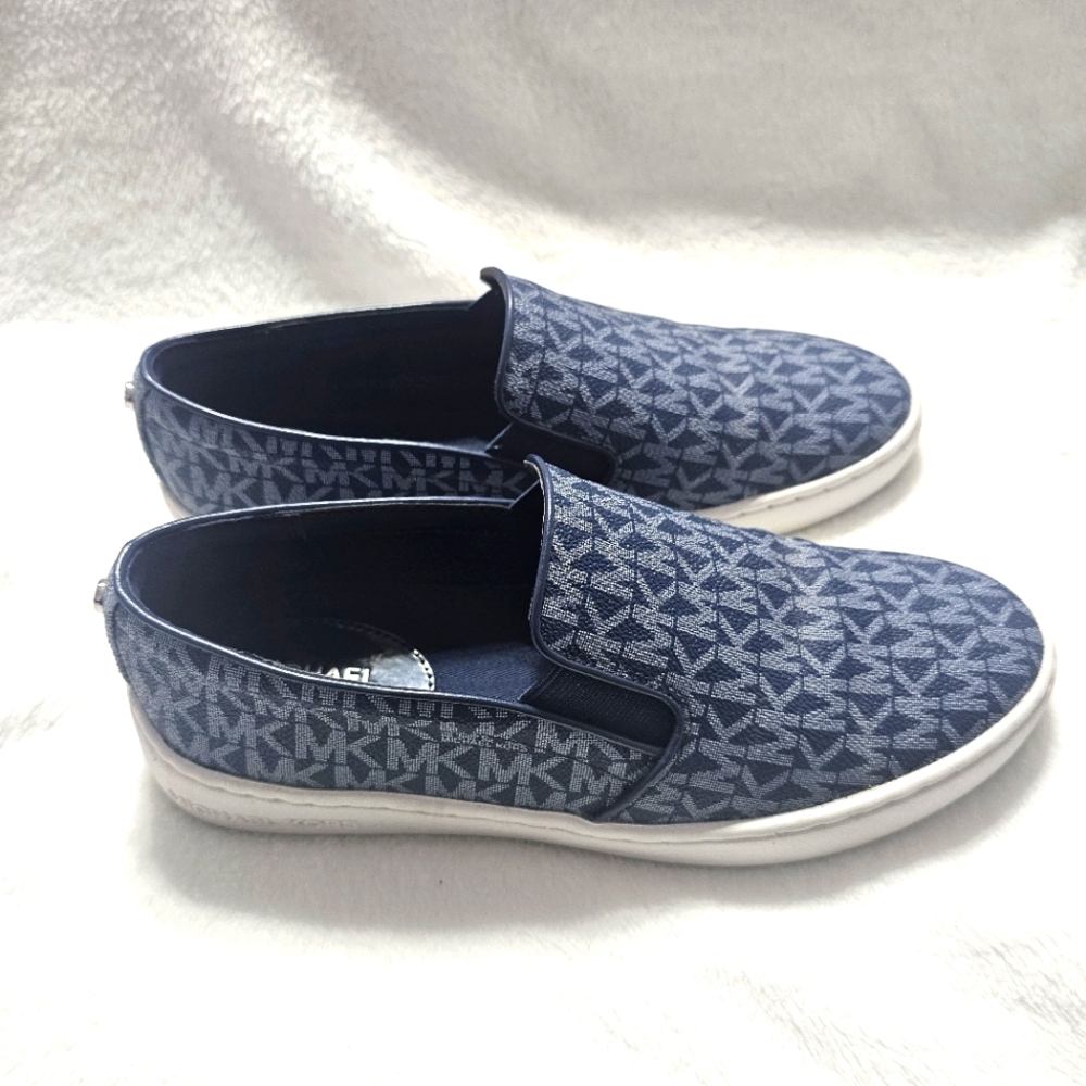 Michael Kors Keaton Slip On - Dark Denim Multi - Size 7